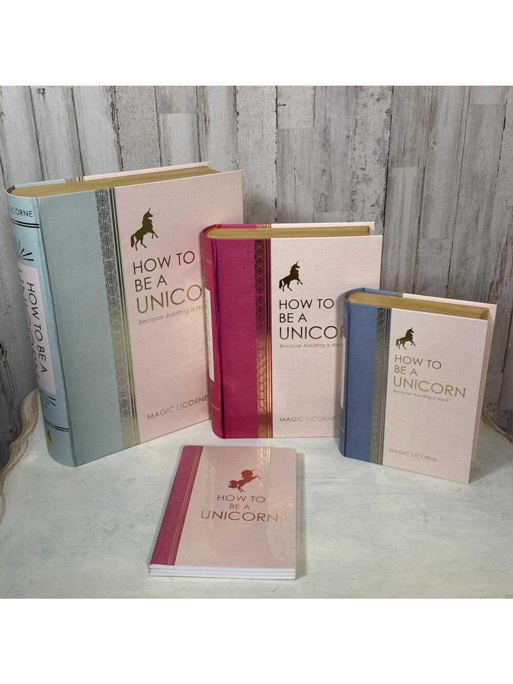 Molly & Rex How To Be A Unicorn Nesting Decorative Box Set With Journals New!